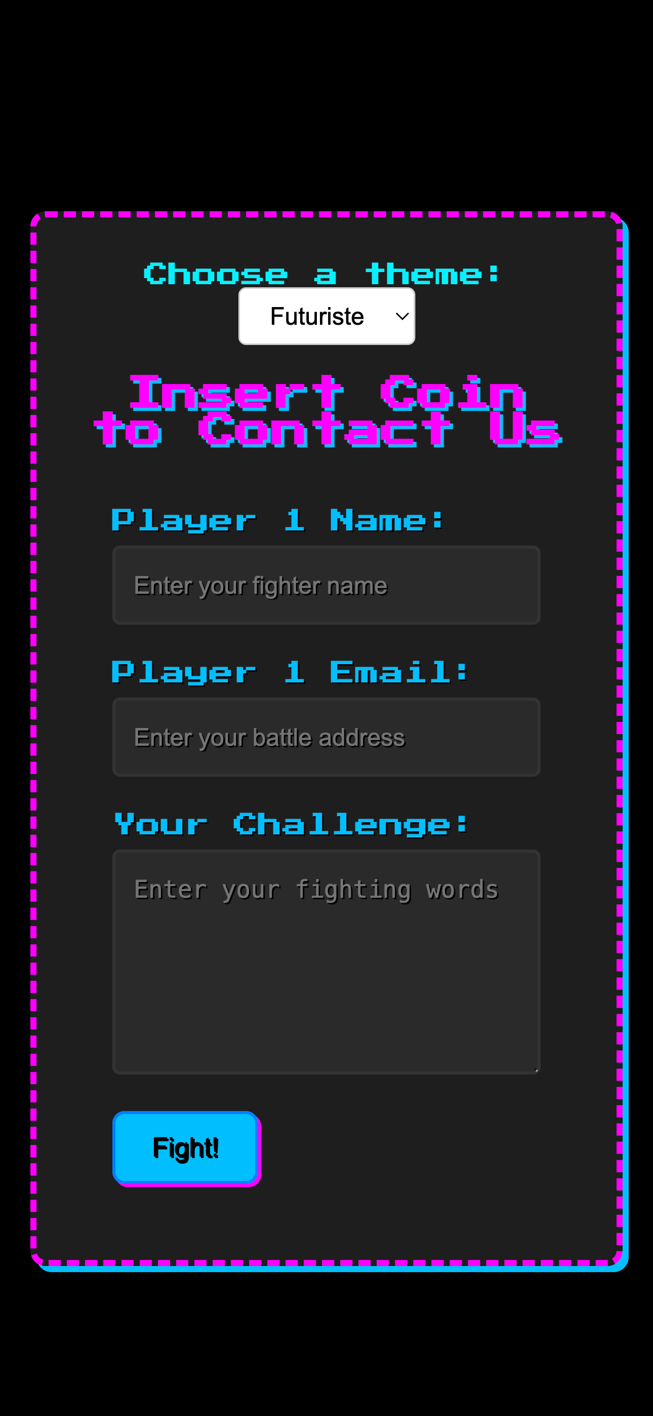 Flat Contact Form Styles